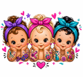 Three Cuties - Sticker